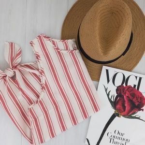 Madewell • Side Tie Tank in Marsha Stripe